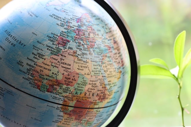 Professor James Hartwell with ancient navigation instruments